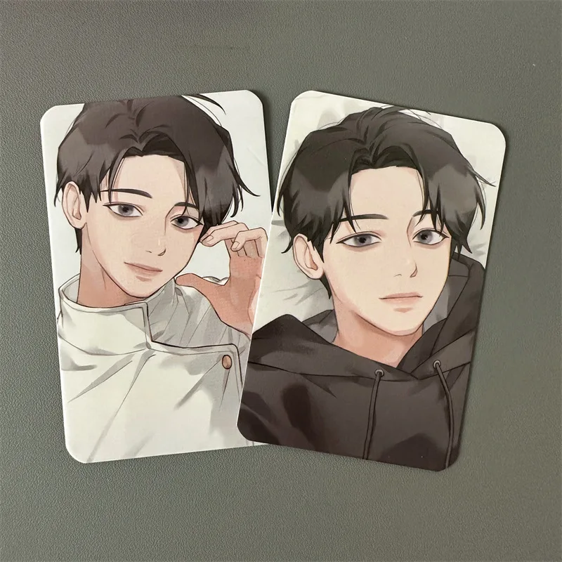 멋진 소년 사진 카드 용지 DIY 재료 장식 선물 학생 문구 미술 용품, 3 인치, 7 개