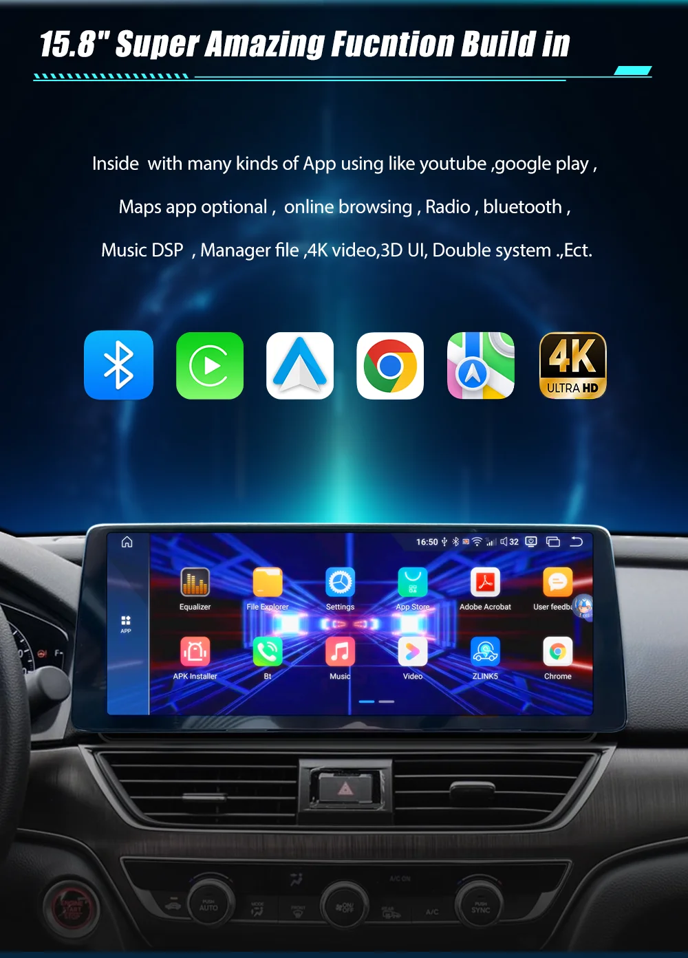 HD LCD Digital Dashboard Cluster Panel Cockpit Für Für BMW 5er F10 F11 6pin 2013-17 Jahre Stereo Radio Android 13,0 Player – Detail 23