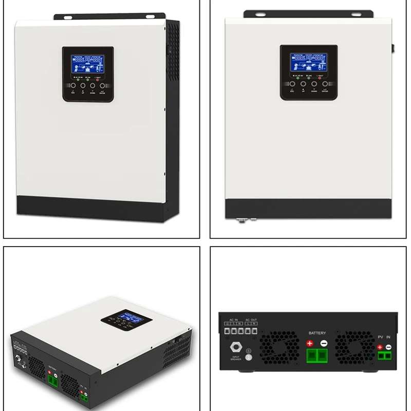 Solar Inverter Sine Wave Inverter Power Inverter 3KVA/2400W Hybrid Off Grid PWM 50A Solar Charge Controller 24V 230VAC Battery Charge Pure Sine Wave