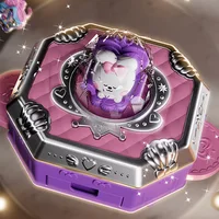 DIY Making Jewel Rings Magical Kit for Girl Supplies Bead Handmade Princess Pendant Keychain Colored Beans Kid Toy Birthday Gift 5