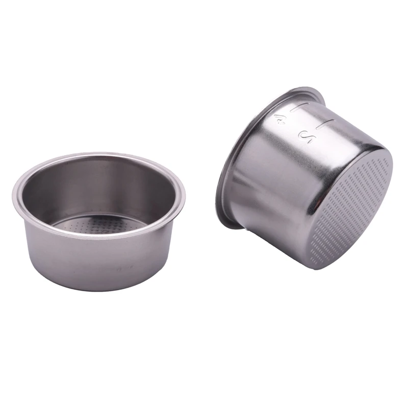 커피 바텀리스 포타필터 교체 필터 바구니, Delonghi 에스프레소 기계 부품, 51mm 2/4 컵 