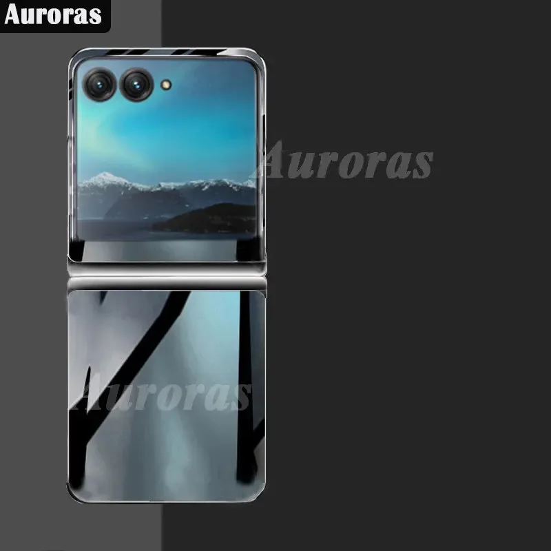Per Motorola Razr 40 Ultra Case Classic Trasparente Bare Machine Hard Shell Per Moto Razr 40 Ultra Razr + Plus 2023 Cover Posteriore