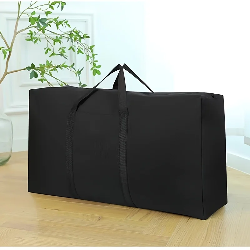 1pc Sturdy Extra Large Storage Bag for Moving, Travel, and Dormitory-Durable Duffle Bag with Double Zippers and Reinforced Han