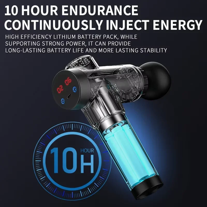 8821 Fascia Gun Relaxation of Muscles and High Frequency Vibration Deep Massage Instruments to Relieve Muscle Pain