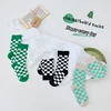 1-9 Years New Children's Socks Black White Checkerboard Kids Socks Breathable Soft Cotton Boys and Girls Sports Socks Crew Sock 5