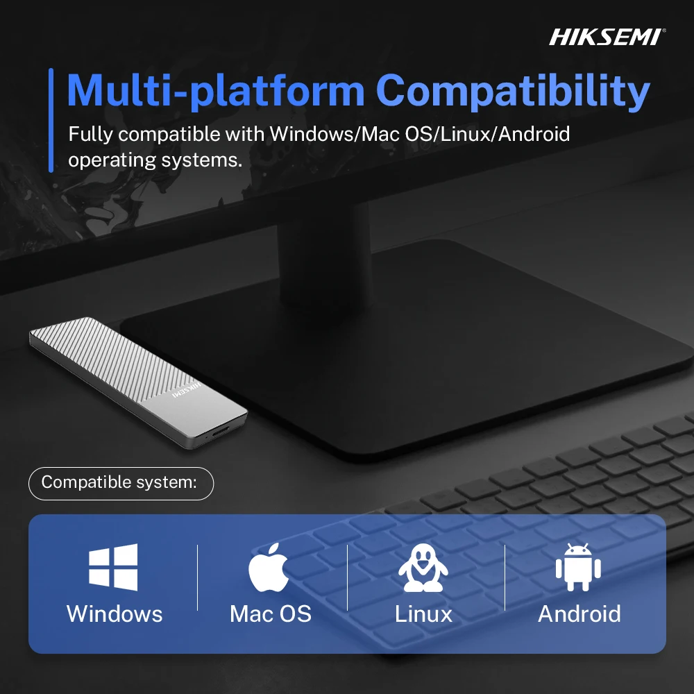 HIKSEMI MD202 M.2 SSD Enclosure For NVME & M.2 SATA Type C to USB3.2 Drive Case Protocol For 2230/2242/2260/2280 Hard Disk Case