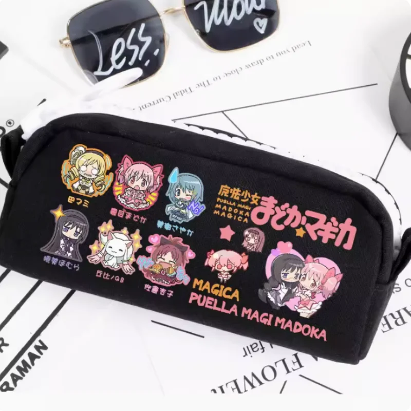 Puella Magi Madoka Magica Kaname Madoka Pencil Case Oxford Canvas Storage Bag Pencil Box Pencilcase School Pen Bag 2151