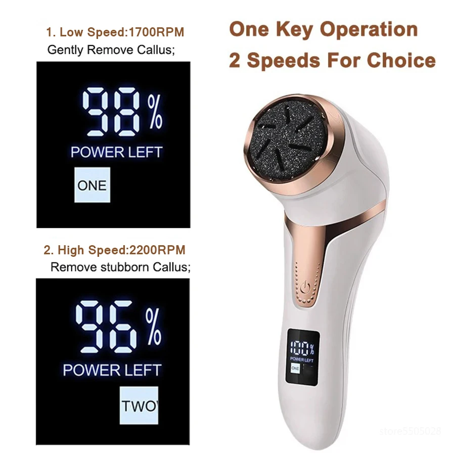 Electric Foot Polisher Callus Remover Rechargeable Foot File Heel Cracked Dead Skin Scrubber Grinder Pedicure Machine 10 Tools