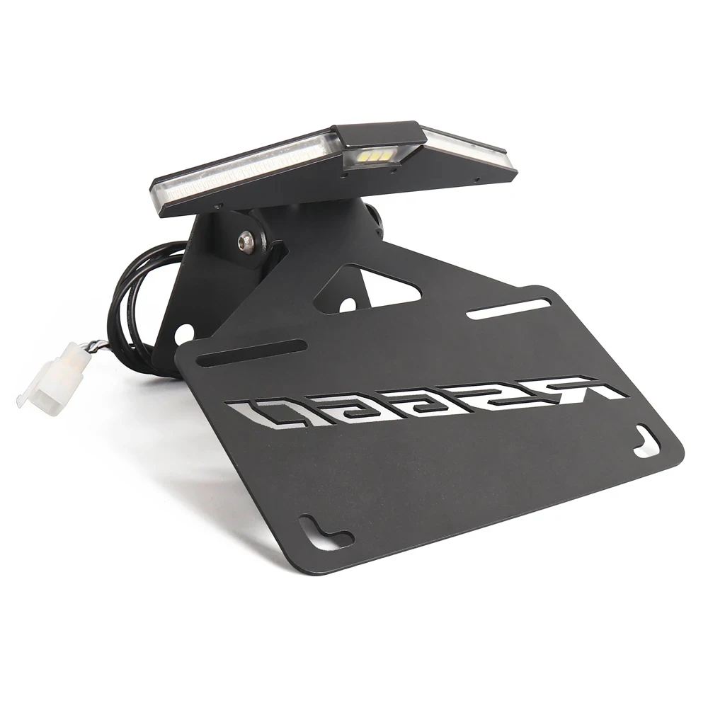 아프릴리아 RS660 투오노 660 V4 RSV4 1100 팩토리 모터사이클 테일 타이디 펜더 제거기 LED 라이트용 접이식 번호판 홀더