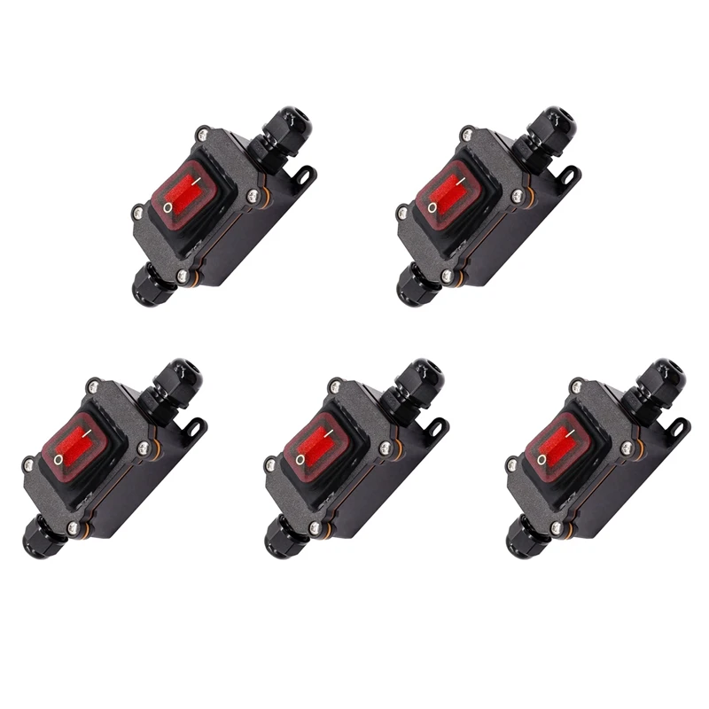 

5X IP67 Waterproof Inline Switch 12V DC 20A High Current Power Waterproof Switch