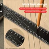 Carpenter Square Hole Scribing Ruler Carbon Steel 90 Degree Measuring Ruler Woodworking Tool Square Ruler Professional Tool 3