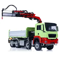 LESU 1/14 8X8 RC Hydraulic Three Way Dumper Truck Z0063 For Painted Assembled Crane Tipper Car Toys KIT TOUCAN Th21649-SMT3 1