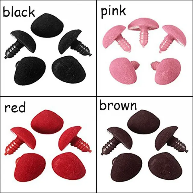 BelleVive Set 150 Nasi Di Sicurezza Per Amigurumi - 3 Misure - 5 Colori