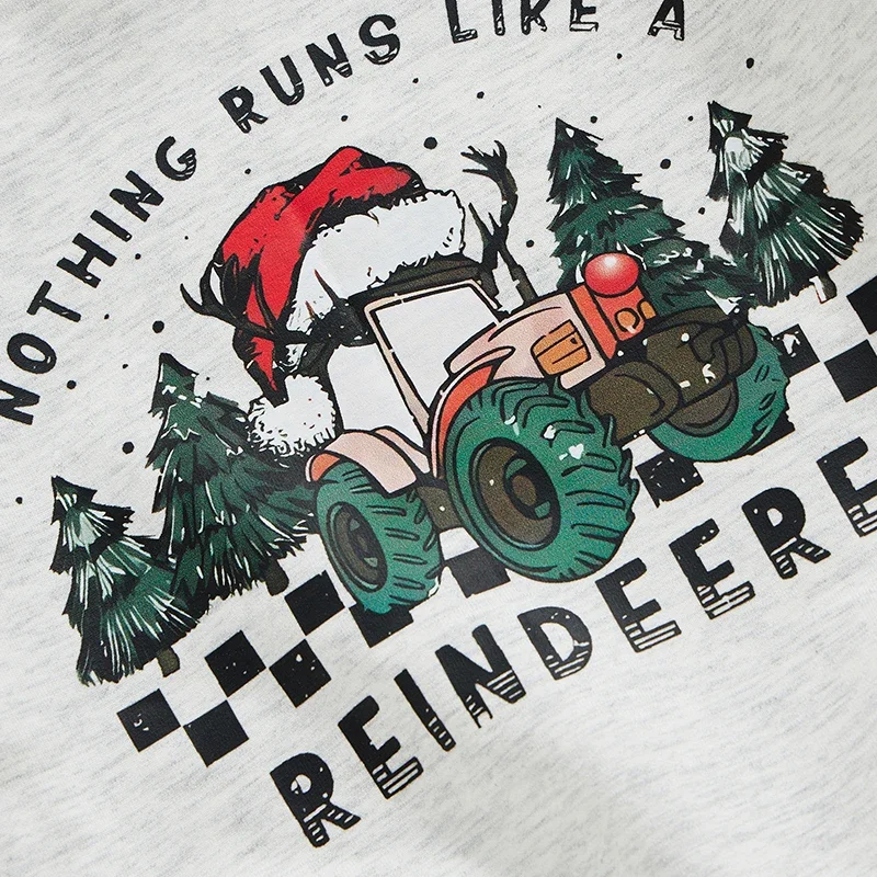 0-36months Baby Boy Christmas Outfits Long Sleeve Sweatshirt + Reindeer Truck Print Pants Set Toddler Boys Xmas Clothes Set