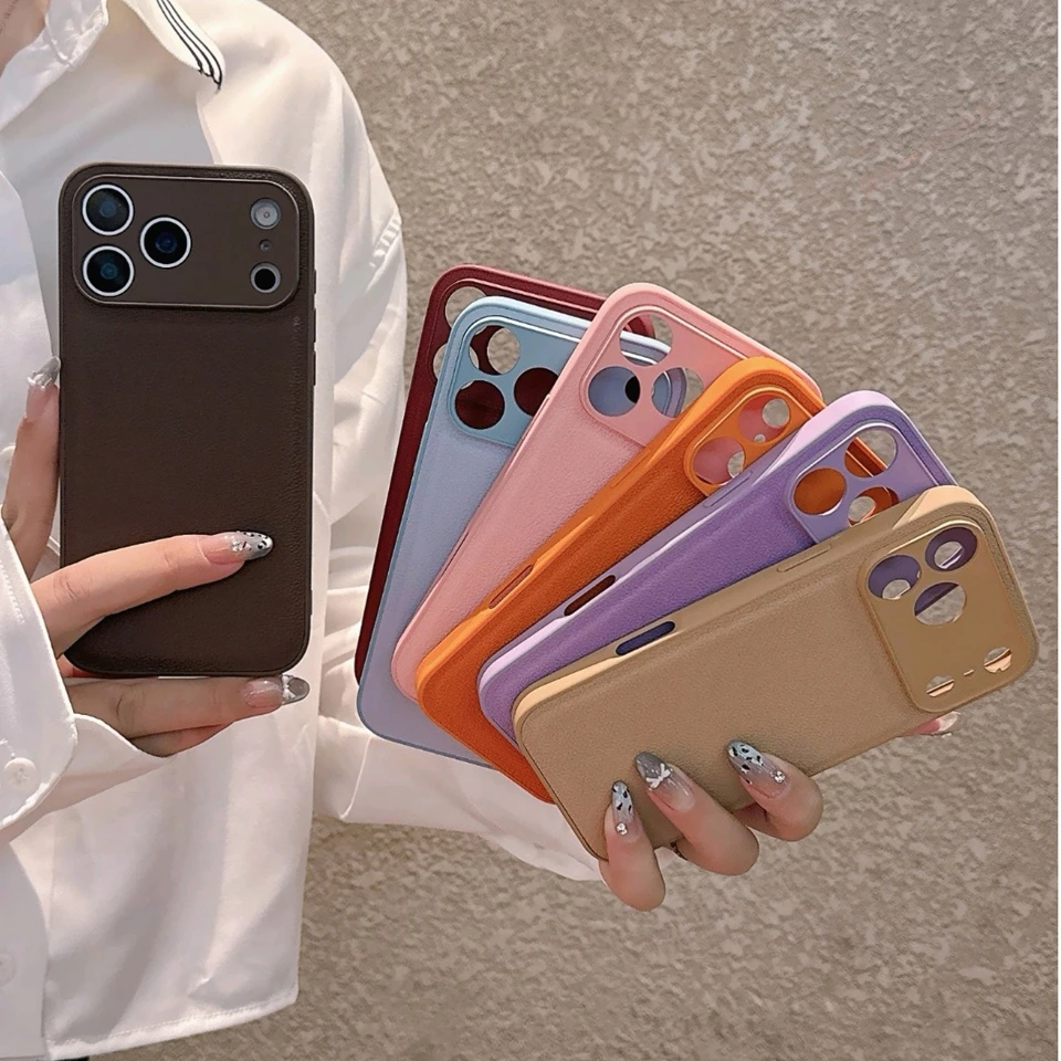 Luxury Leather Shockproof Phone Case - Elegant Protector Cover