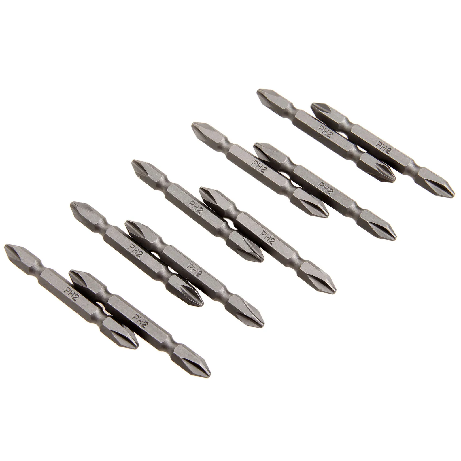 

10pcs 1/4" Shank Screwdriver Bit Set 65MM Long Double End Philipps Pozi Slotted Screw Dirver Bits