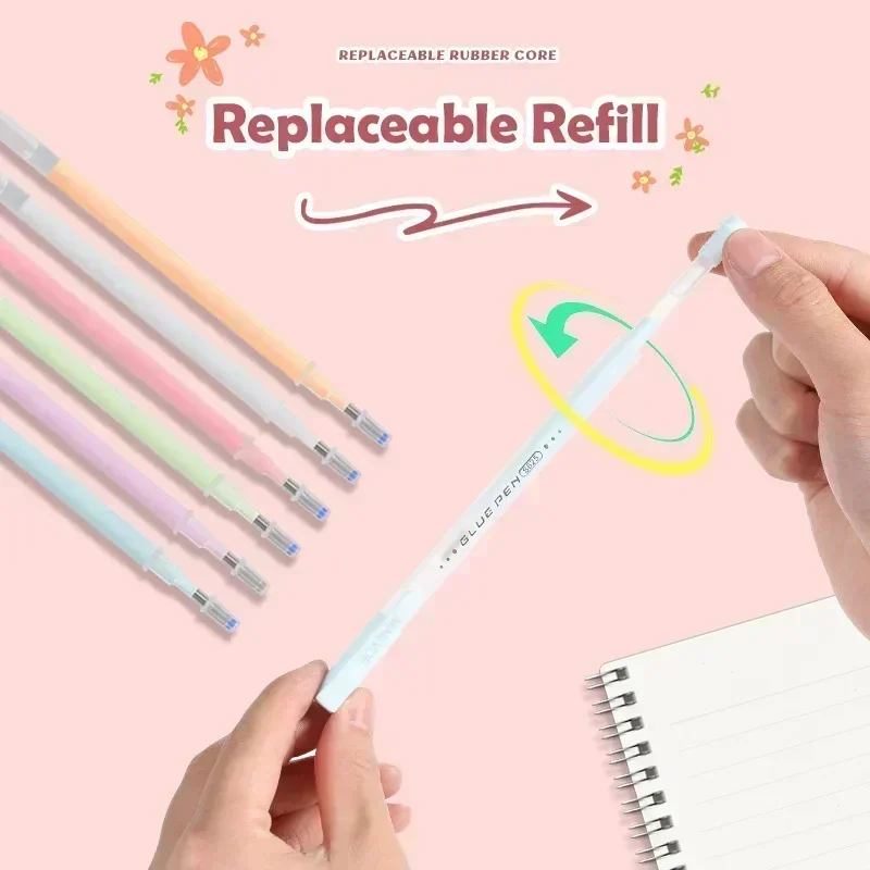 5Pcs 접착제 펜 캔디 컬러 빠른 건조 도트 접착제 스틱 고점도 디스펜스 펜 귀여운 종이 접착제 학교 문구