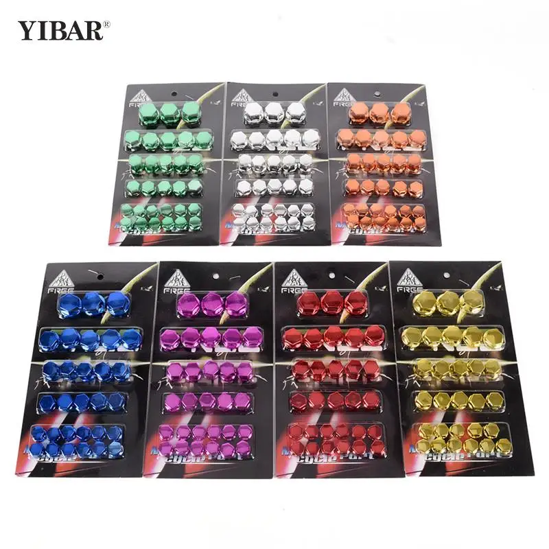 

30Pcs/lot Motorbike Screw Nut Bolt Cap Cover Motorcycle Screw Nut Cover Cap Decoration Car Styling