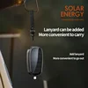 1200mah Solar Mini Power Bank Key Ring Portable Charger Outdoor Camping External Battery Emergent Power 2025 New 5