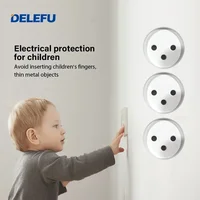 DELEFU White Tempered Glass Israel USB Type C Fast Charging Wall Socket Light Tuya Wifi Smart Switch Sat TV Tel Doorbell Curtain - Image 3