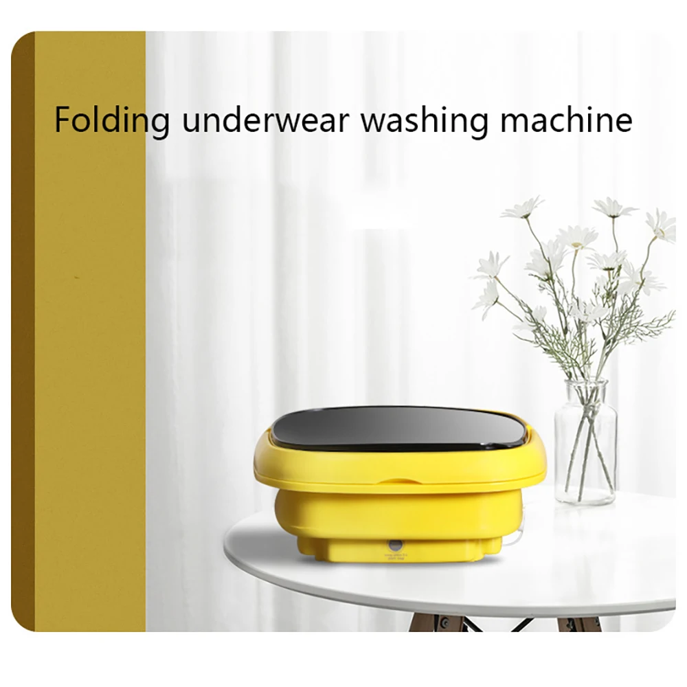 Small Washing Machine Mini Washer 6.5L Foldable 3 Modes Wash and Spin Dry  for Camping Travel RV Self-Drive Baby Clothes Washer - AliExpress