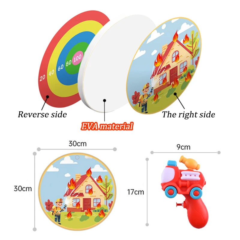 Toddler Bathroom Toys Thermochromic Fireman Water Gun Fire Extinguishing Games Kids Summer Pool Game Bath Toys For 3-6 Year Olds 6