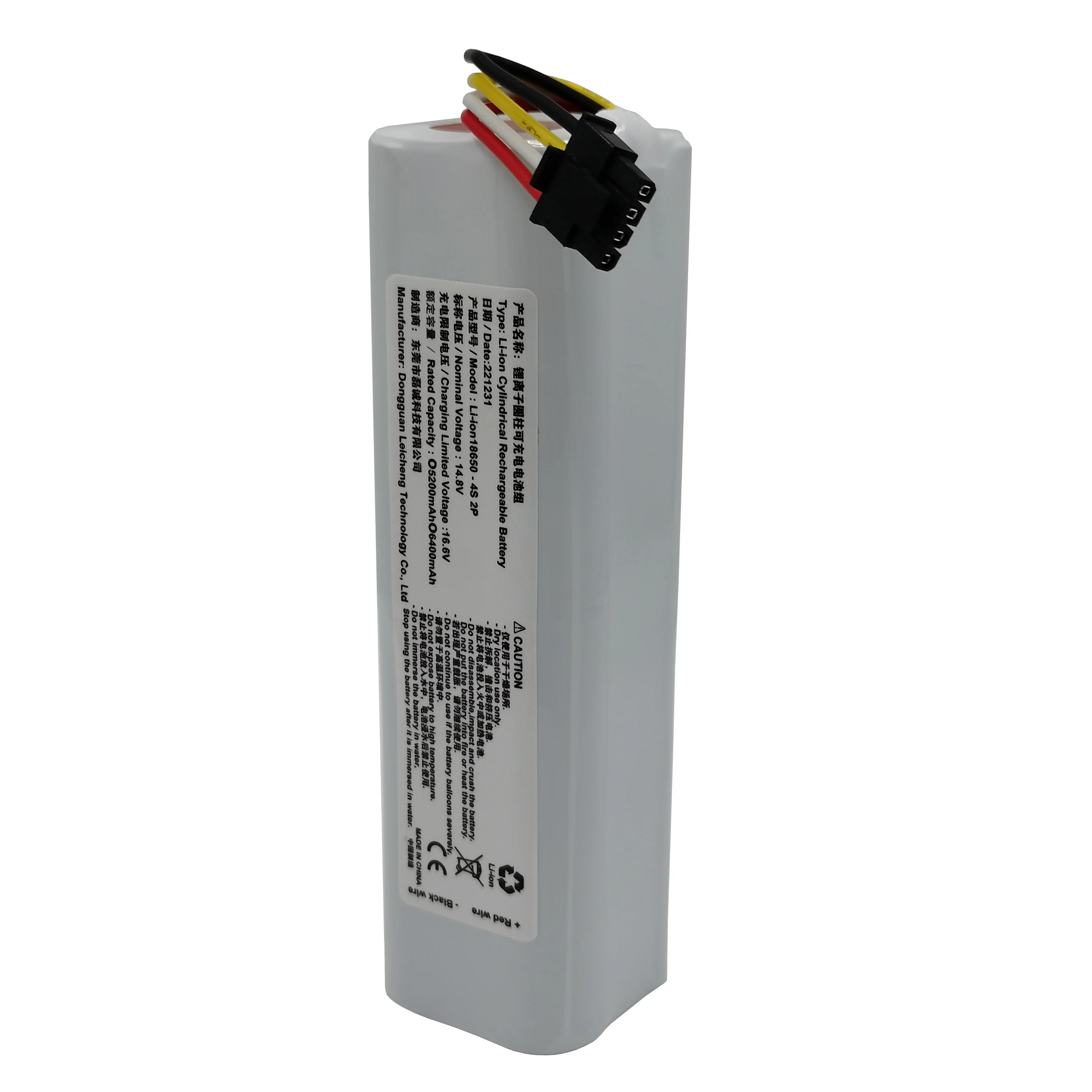 New 12800MAH Li-ion Battery For CECOTEC CONGA 4090 4690 Robot Vacuum  Cleaner 14.4V 14.8V 18650 - AliExpress