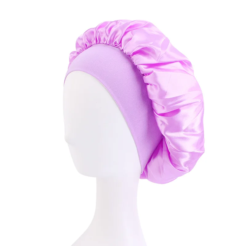 Leeons Silk Sleeping Cap Night Hat Head Cover Bonnet Satin Cheveux Nuit For  Curly Hair Care Women Beauty Maintenance Designer - AliExpress