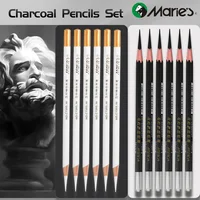 12pcs Marie's White Charcoal Pencils Set,Sketch Highlight Pencils,for Sketching,Shading,Blending,Supplies for Beginners,Artists 1