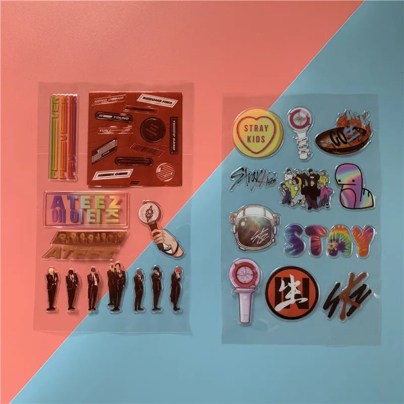 1pcs KPOP ATEEZ Stray Kids Sticker Aesthetic Decor Home Room