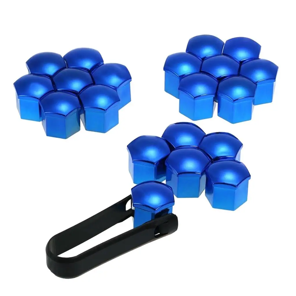 10 Pairs 17mm Deep Wheel Lug Bolt Center Auto Hub Tyre Screw Protector Decor