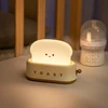 Bread Toast Table Light Toaster Nightlight Creative USB Rechargeable Led Lamp Decor Holiday Baby Bedroom For Birthday Gift 6