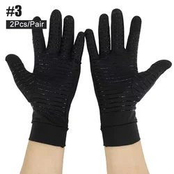 Premium Fingerless Arthritis Relief Gloves - Hand and Wrist Support - M (2pc Full Finger)