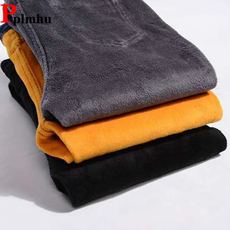

Snow Wear Warm Slim Vaqueros Women High Waist Elastic Kot Pantolon Casual Denim Pants Winter Thicken Plush Lined Pencil Jeans