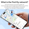 HOCO Smart Bluetooth GPS Tracker Work With Apple Find My APP Anti Lost Reminder Device Locator Car Key Pet Kids Elderly Finder 3