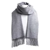 Classic Solid Colors Scarves Men Cashmere Soft Knitted Striped Scarf Long Tassel Neck Warmer Men's Winter Scarf 2024 New 6