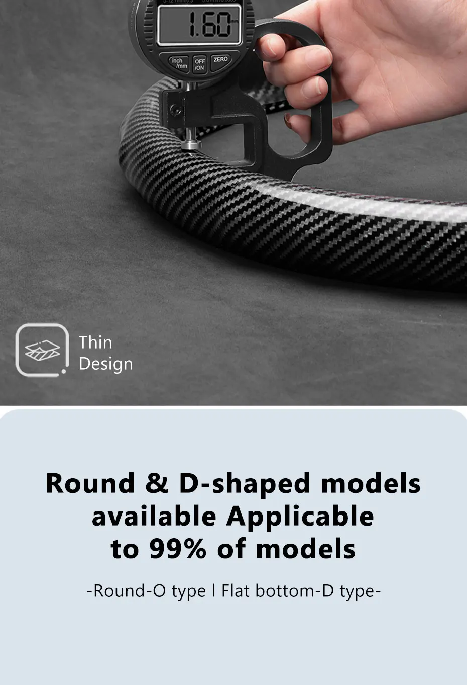 SEAMETAL 38 cm Auto Lenkrad Abdeckungen Innen Nicht-slip Carbon Faser Auto Lenkräder Abdeckung Schutz Anti Scratch Abdeckung – Detail 7