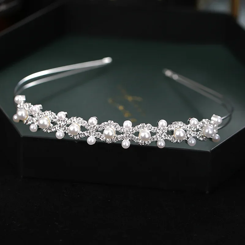 Luxury Pearl Rhinestone Hairband for Women Party Prom Bridal Wedding Hair Accessories Gift,hair accessories,bridal hair accessories