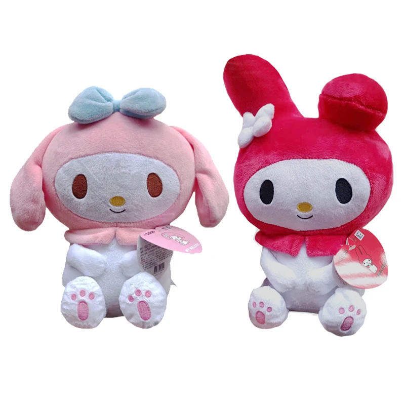 Sanrio Series Plush Toys Kawaii Melody Stuffed Doll Pendant Kuromi Keychain Exquisite Animal Stuffed Lovely Backpack Decora Gift