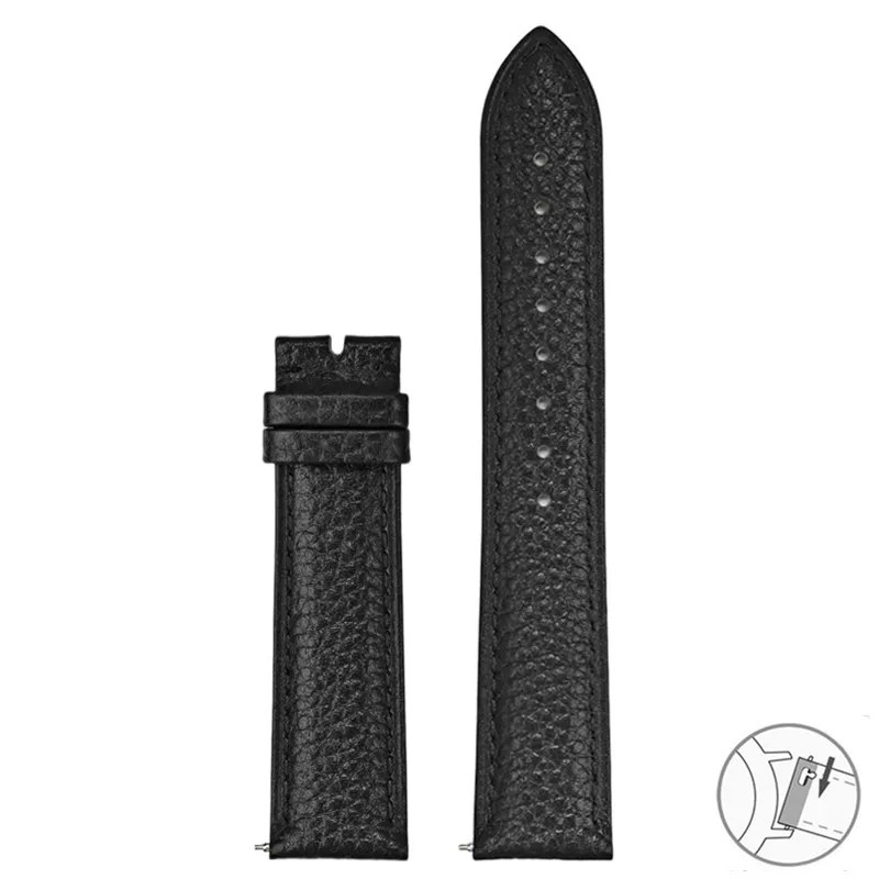 Luxurious Soft Genuine Leather Quick Release Watch Band Bracelet