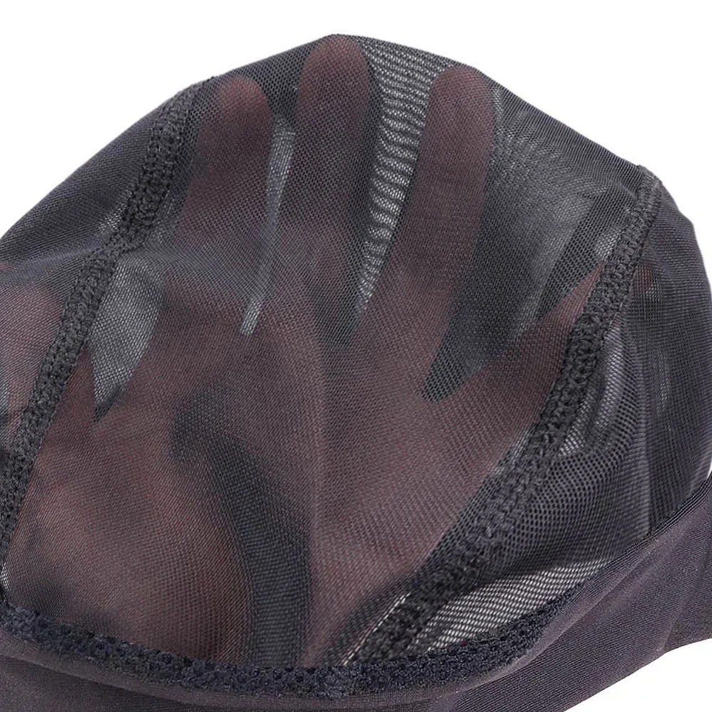 Headband Wig Cap With Wig Holder Band Black Caps For Making Wigs Spandex Dome Cap With Head Grip Adjustable Band