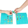 Party Games Children Hand Scratch Wooden  Puzzle Toy Board Baby Cartoon Montessori Early Education Farm Fruit Cognitive Kid Gift 4