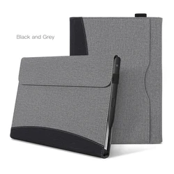 Premium Fabric Stand Cover for 12 - Inch Tablet & 2 - in - 1 Laptop (Black and Grey)