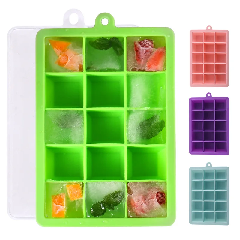 15/24 Grid Large Silicone Ice Cube Mold Ice Tray Mold Ice Cube Maker