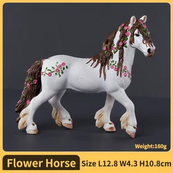 Wild Horse Action Figure - Collectible Animal Toy for Kids and Animal Enthusiasts (Flower Horse)