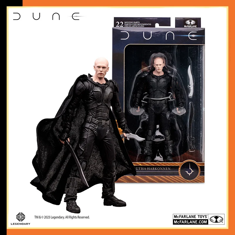 

Original Mcfarlane New Dune 2 Film Siridar Baron Peter Feyd-rautha Harkonnen 7 Inches Movable Action Figure Toys Gift