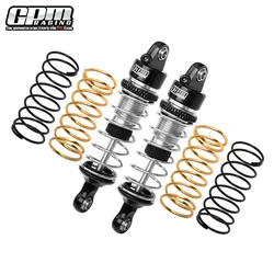 High - Performance Aluminum Adjustable Spring Shock, 58mm (Set of 2) (Silver)