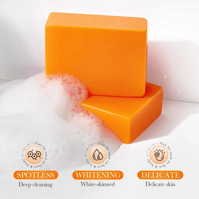 SADOER 100g Kojic Acid Whitening Soap, Handmade Bath Soap, Body Cleansing Antimicrobial Moisturizing and Disinfection Sope 2