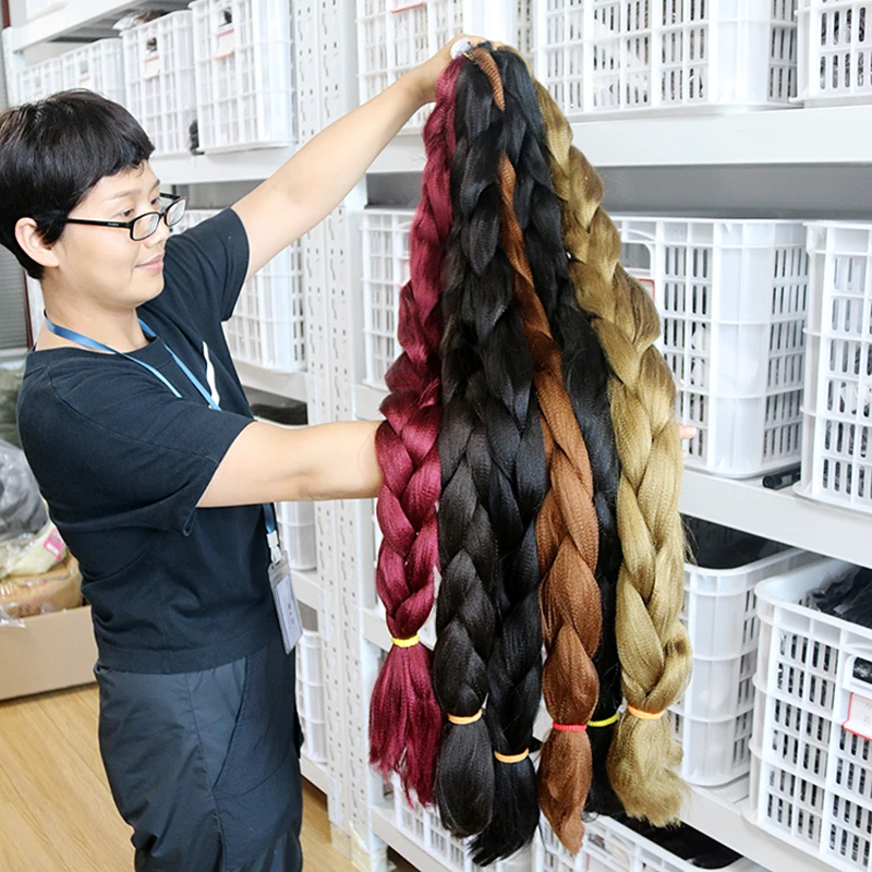Julianna синтетические волосы Kanekalon 82 дюйма 165 г Ultra Braid Jumbo плетеные волосы