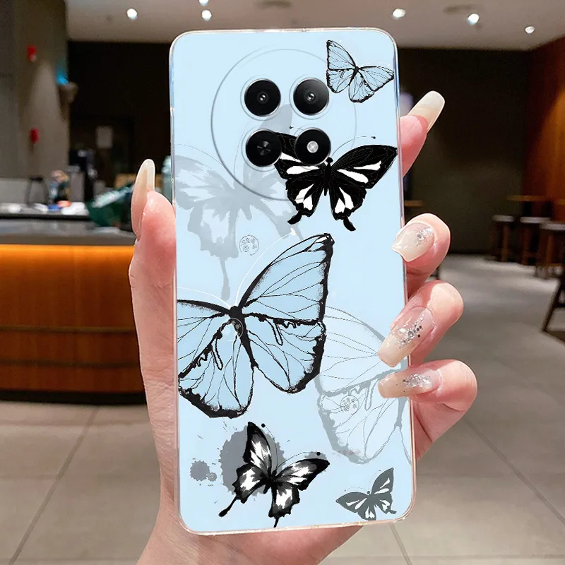 Floral Butterfly Soft Silicone TPU Phone Case - Protective Cover
